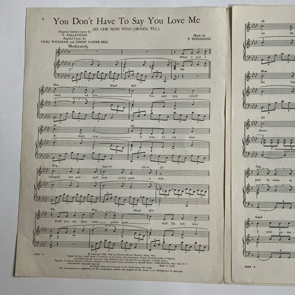 60s 70s Vintage Sheet Music Carpenters, Dusty Springfield, Glen Campbell - Picture 11 of 11